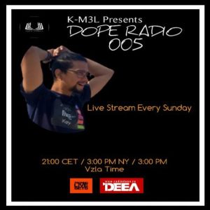 K-M3L Dope Radio 005, Techno Live Sets 12-12-2021