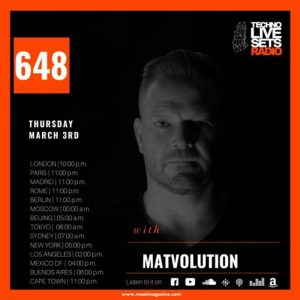 Matvolution MOAI Techno Live Sets Radio Podcast 648 (Germany)
