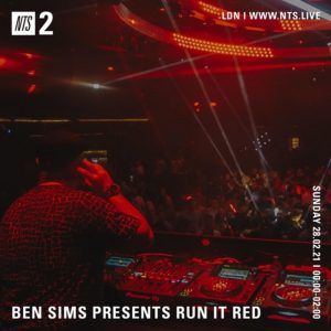 Ben Sims Run It Red 74. Feb 2021