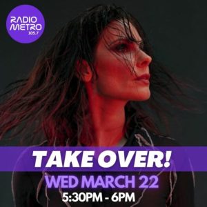 Rebekah for the Takeover Show on Radio Metro, 22 March